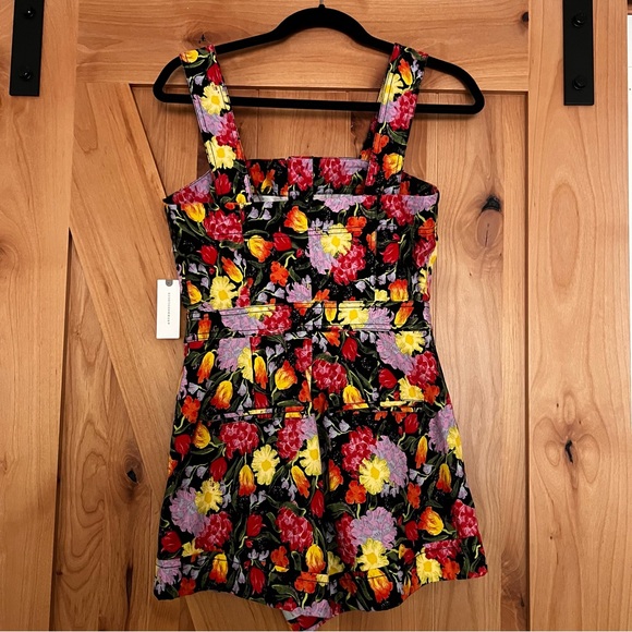 ANTHROPOLOGY, MAEVE, The Yukiko Noritake Portside Button-Front Romper, NWT - Picture 5 of 6